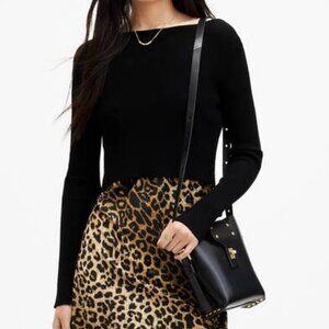 Allsaints "Hera" Dress Cropped Sweater